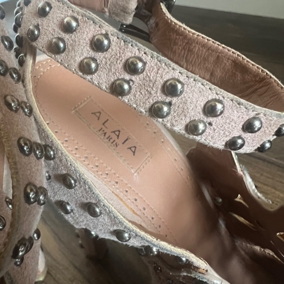 Alaïa Suede Studded Accent Sandals - Sz 36 - Picture 6 of 8